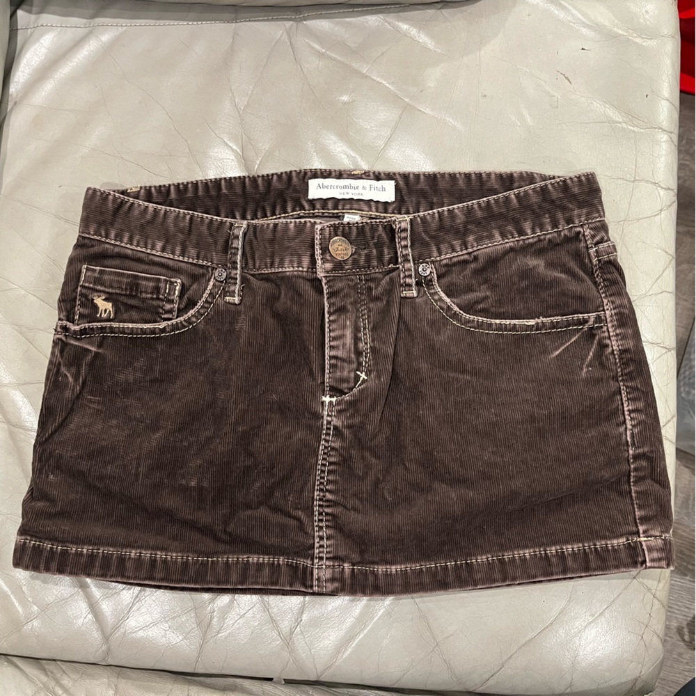 Abercrombie & Fitch Brown Mini Skirt